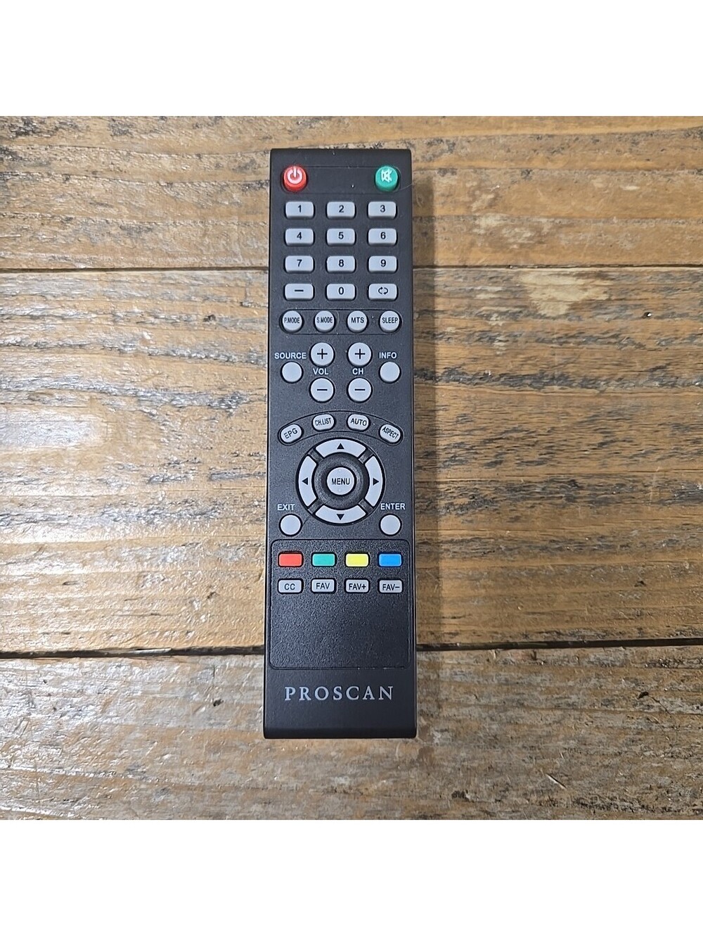 PROSCAN REMOTE CONTROL FOR PLDED5066A-B PLDED3273A-E PLED5529A-G
